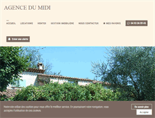 Tablet Screenshot of agencedumidi-grasse.com
